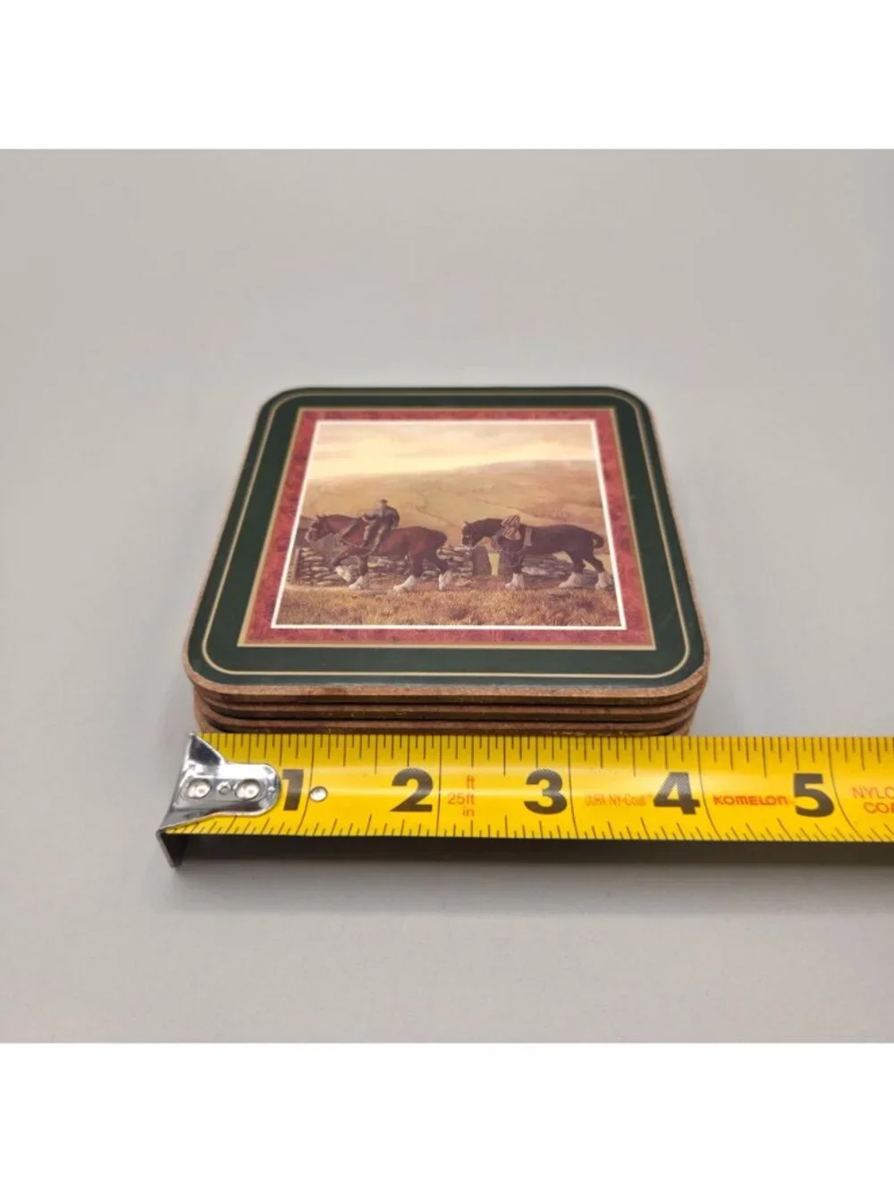 All Creatures Great & Small James Herriot Coasters With Green Borders Set of 6